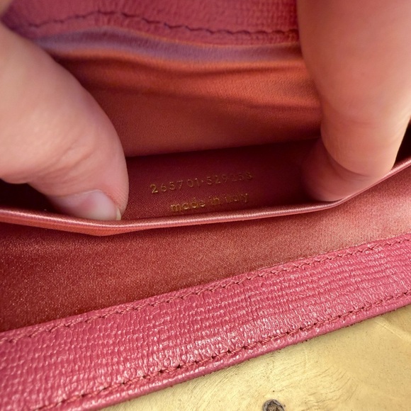 Yves Saint Laurent- YSL Y Clasp Pink Leather Clutch